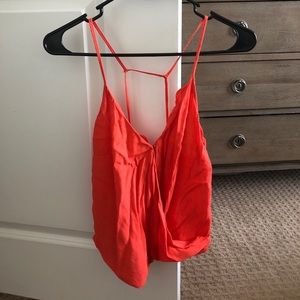 Lovers+ Friends orange tank top XS
